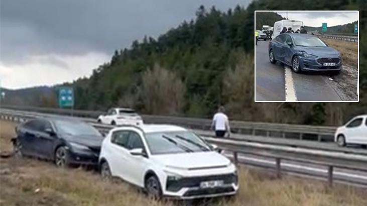 Bolu’da zincirleme kaza! 10 araç karıştı