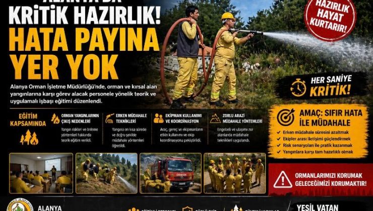 Alanya’da kritik hazırlık: Hata payına yer yok