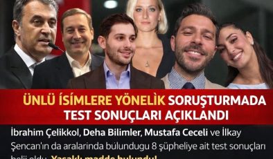 Ünlü İsimlere Yönelik Soruşturmada Test Sonuçları Açıklandı