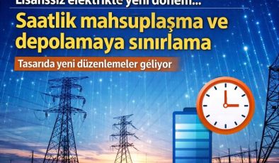 Lisanssız elektrikte yeni dönem… Saatlik mahsuplaşma ve depolamaya sınırlamak