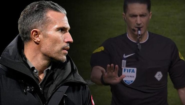 Robin van Persie çılgına döndü! Türk asıllı hakeme sert tepki: İnanılmaz
