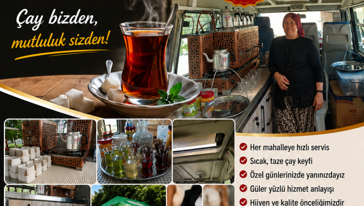 ALANYA’NIN VAZGEÇİLMEZ ÇAYCI ABLASI: KRAL ÇAYCI HER MAHALLEDE HİZMETTE