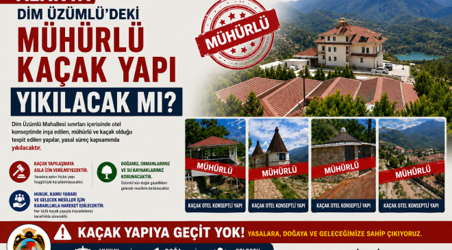 ALANYA’DA KAÇAK YAPI TARTIŞMASI: YIKIM KARARI BEKLENİYOR