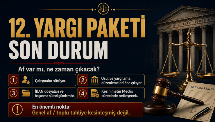 12. Yargı Paketinde Son Durum: Af Beklentisi Var mı? Hangi Düzenlemeler Gündemde?