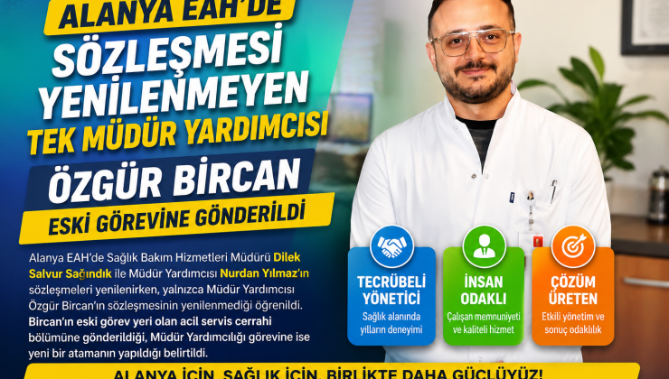 ALANYA EAH’DE YÖNETİM DEĞİŞİKLİĞİ GÜNDEM OLDU
