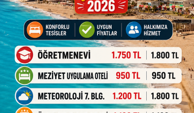 ALANYA’DA KAMU TESİSİ FİYATLARI GÜNCELLENİYOR