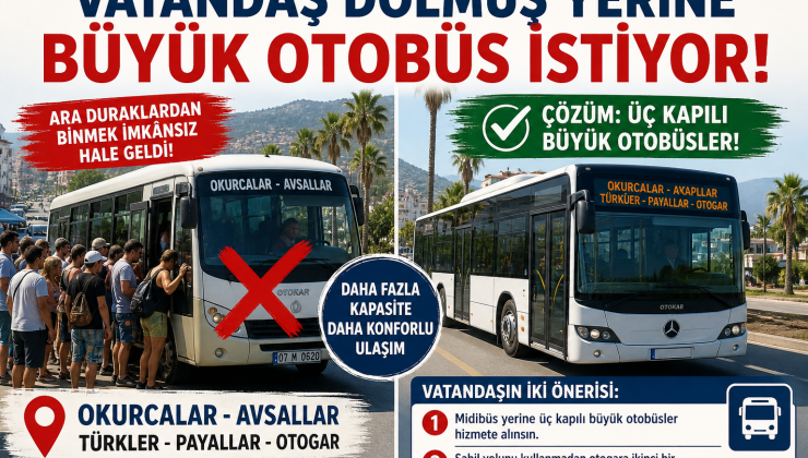 🚌 ALANYA’DA TOPLU TAŞIMA KRİZİ: YAZ SEZONUNDA MİDİBÜSLER YETERSİZ KALIYOR