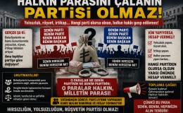 HALKIN PARASINI ÇALANIN PARTİSİ OLMAZ!