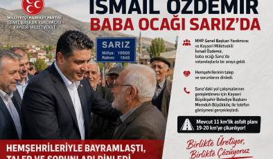 MHP’li Özdemir Sarız’da Vatandaşlarla Bayramlaştı, Yol Sorununu Gündeme Taşıdı