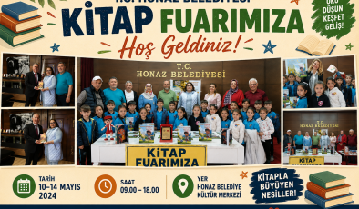Honaz’ın ilk kitap fuarı  Denizli’nin Honaz ilçesinde birincisi düzenlenen kitap fuarı yoğun ilgi gördü.