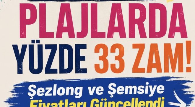 ALANYA PLAJLARINDA YENİ TARİFE
