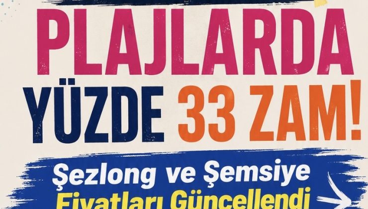 ALANYA PLAJLARINDA YENİ TARİFE