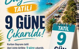 ALANYA’DA BAYRAM SEVİNCİ: TATİL 9 GÜNE ÇIKARILDI