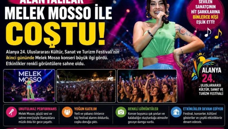 Alanyalılar Melek Mosso Konseriyle Unutulmaz Gece Yaşadı