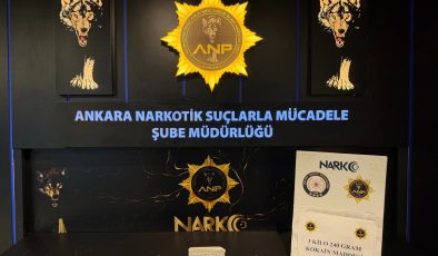 Ankara’da uyuşturucu operasyonunda 3 kilo 240 gram kokain ele geçirildi