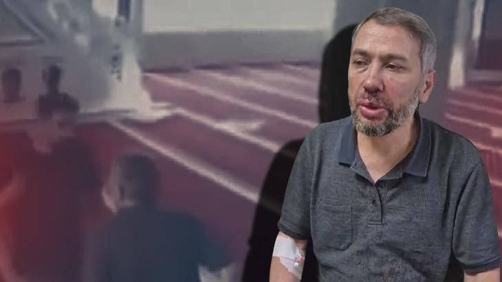 Cami imamına ‘Süpürgeyi kapat’ dedi, yumrukla saldırdı! O anlar güvenlik kamerasında