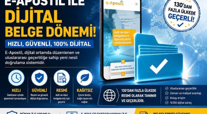 E-Apostil ile dijital belge dönemi… 130’dan fazla ülkede geçerli
