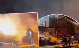 Kadıköy’de oto galeride yangın