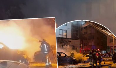 Kadıköy’de oto galeride yangın