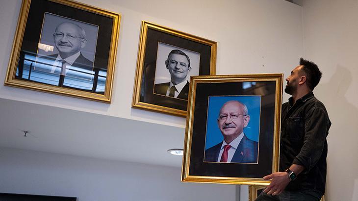Kemal Kılıçdaroğlu’nun fotoğrafı CHP Genel Merkezi’ne yeniden asıldı