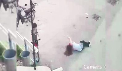 12’nci kattan düşüp yaralı kurtuldu