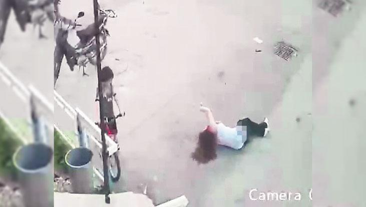 12’nci kattan düşüp yaralı kurtuldu