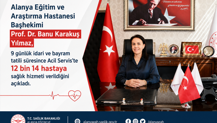 BAŞHEKİM İDARİ VE BAYRAM TATİLİ SÜRECİNİ DEĞERLENDİRDİ