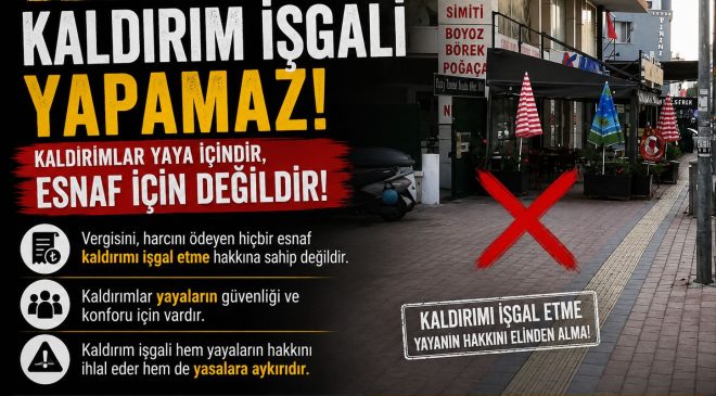 Kaldırım İşgaline “Harç” Kılıfı: Engelli Vatandaşın Hakkı İhlal Ediliyor!