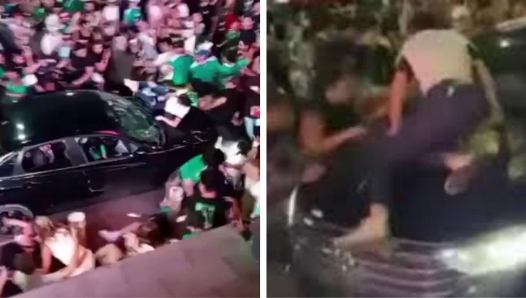 Dünya Kupası maçında ülkesi kazandı, ortalığı savaş alanına çevirdi! Aracıyla kalabalığın arasına daldı