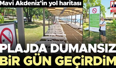 Plajda dumansız bir gün geçirdim