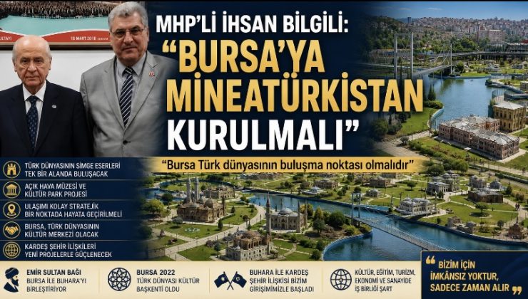 MHP’li İhsan Bilgili: “Bursa’ya Mineatürkistan Kurulmalı”