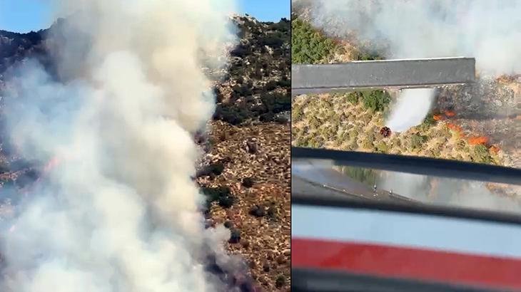 Antalya’da orman yangını! Havadan karadan müdahale